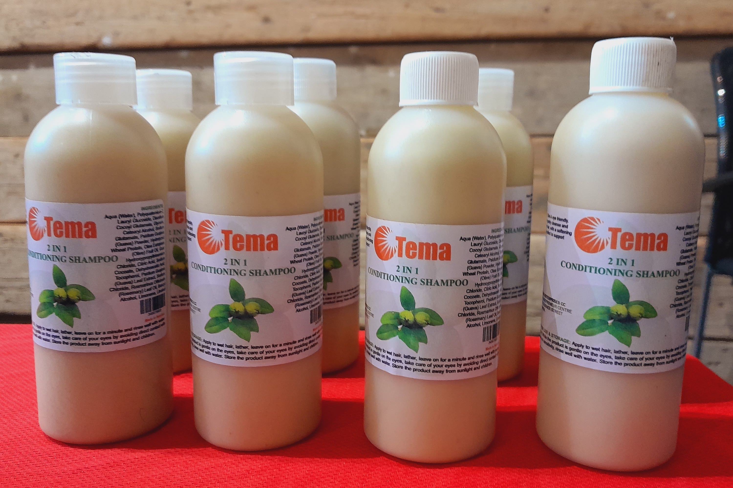 Shampoo bottles